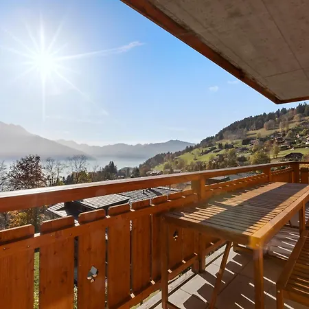 公寓 Avec Balcon Et Vue Sur Les Alpes *