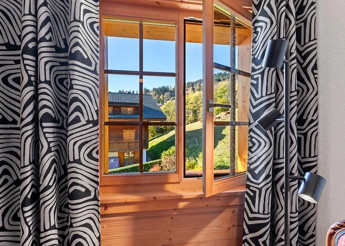 With Balcony And Alpine View Daire